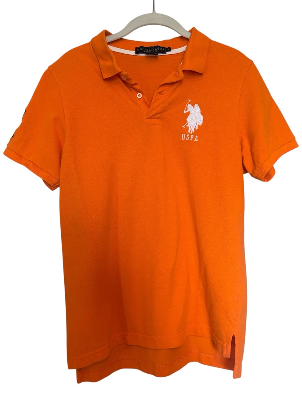 U.S. Polo Assn. Bright Orange Men’s Short-Sleeve Polo